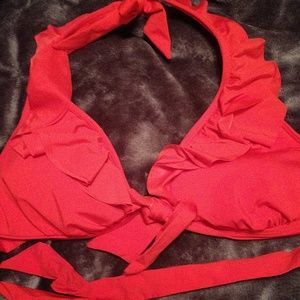 Red bikini top
